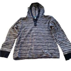 Gymboree hooded pullover shirt long sleeve 3 button front size medium 7-8